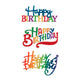 Happy Birthday Script Assortment Pattern (24 count)