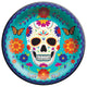 Dia De Los Muertos Round Plates 10″ (20 count)