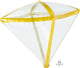 Diamondz Gold Trim 17″ Balloon