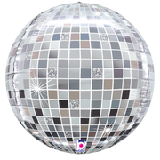 Disco Ball Dimensional Globe 15″ Foil Balloon by Betallic from Instaballoons