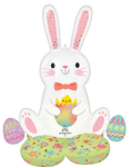 Easter Bunny Love Airloonz 45″ Foil Balloon by Anagram from Instaballoons