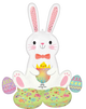 Easter Bunny Love Airloonz 45″ Balloon