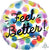 18" Feel Better Watercolor Dots - Anagram