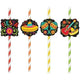 Paper Straws with Accent Signs - Fiesta (12ct) - Amscan