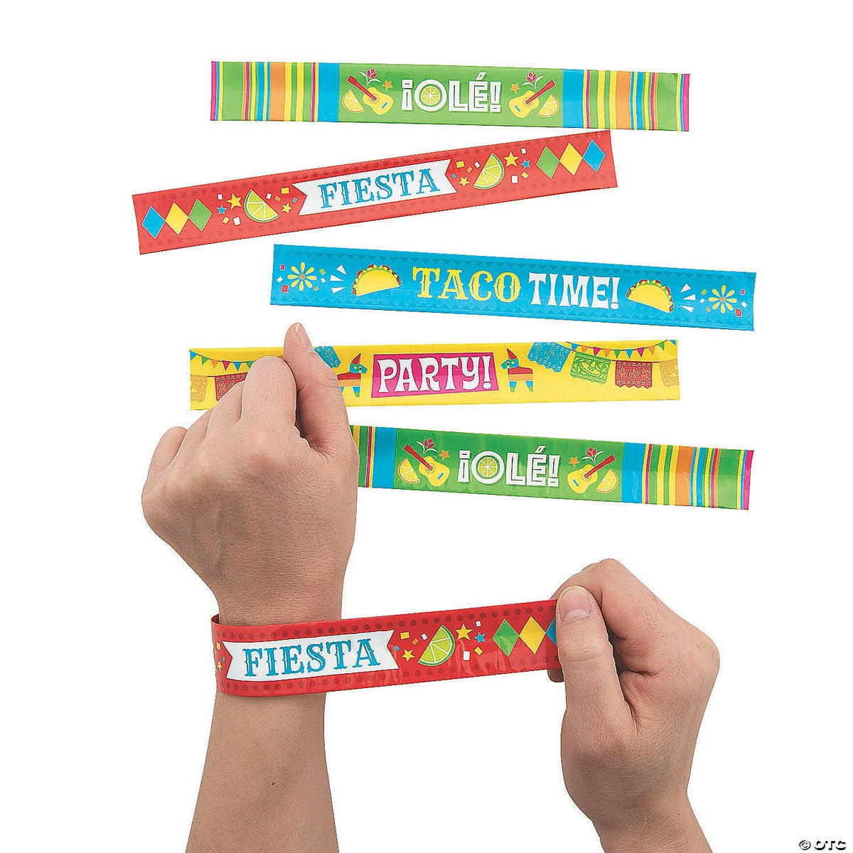Fiesta Slap Bracelets 12ct by Fun Express from Instaballoons