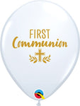 First Communion 11″ Latex Balloons by Qualatex from Instaballoons