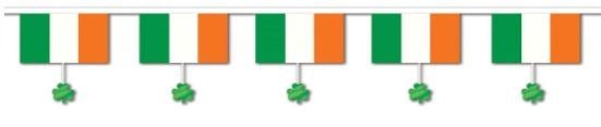 Flags & Shamrocks Banner 16in x 12ft - The Beistle Company