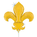 Fleur De Lis Mardi Gras 14″ Foil Balloon by Betallic from Instaballoons