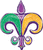 Fleur De Lis Mardi Gras 38″ Foil Balloon by Anagram from Instaballoons