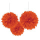 Fluffy Deco - Orange (3 count)