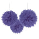 Fluffy Deco - Purple (3 count)