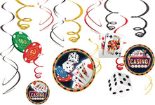 Foil Swirl Decorations - Casino - Amscan