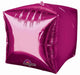 FUCHSIA - CUBEZ - Dimensional Foil Balloon (Pkg of 3) - Anagram