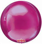 FUCHSIA - ORBZ Dimensional Round Foil Balloon (Pkg of 3) - Anagram