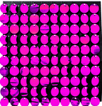Shimmer Wall - Fuchsia Round - Portofino