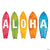 Fun Express ALOHA Surf Board Cutouts