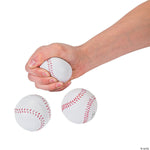 Fun Express Party Supplies Baseball Foam Stress Balls (12 count)