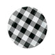 Black & White Buffalo Plaid Plates 9″ (8 count)