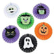 Halloween Hanging Paper Fans (6 count)