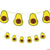 Fun Express Party Supplies Honeycomb Avocado Garland