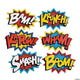 Jumbo Superhero Word Cutouts