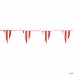 Fun Express Party Supplies Red & White Pennant Banner