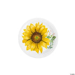 Fun Express Party Supplies Sunflower Plates 7″ (8 count)