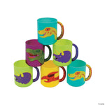 Fun Express Plastic Dinosaur Mugs 3″ (12 count)