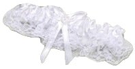 Garter - White with White Lace & Heart