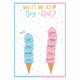 Gender Reveal Activity Chart Kit