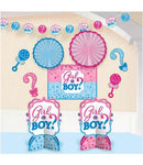 Gender Reveal 'Girl or Boy' Room Decorating Kit - Amscan
