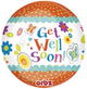 Get Well Butterfly Orbz 16″ Latex Balloon