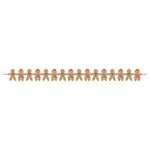 Gingerbread Garland by Amscan from Instaballoons
