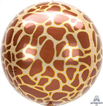 GIRAFFE PRINT ORBZ (PKG) Foil Balloon - Anagram