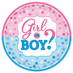 10.5" Paper Plates - Girl or Boy (8ct) - Amscan