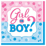 6.5" Luncheon Napkins - Girl or Boy (16ct) - Amscan