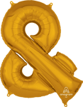 Gold Ampersand And Symbol 34″ Foil Balloon by Anagram from Instaballoons