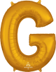 Gold Letter G 34″ Balloon