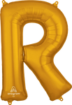 Gold Letter R 34″ Foil Balloon by Anagram from Instaballoons