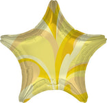 Gold Macro Marble Star 18″ Foil Balloon by Anagram from Instaballoons