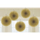Gold Mini Fan Deco (5 count)