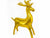 Gold Reindeer 49″ Foil Balloon by Imported from Instaballoons