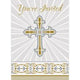 Gold & Silver Radiant Cross Invitations 8ct - Unique