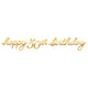 Golden Age Birthday 50th Letter Banner 12″