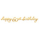 Golden Age Birthday 60th Letter Banner 12″