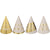 Golden Age Birthday Mini Foil Cone Hats by Amscan from Instaballoons