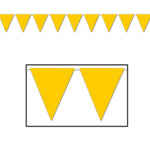 Golden-Yellow Pennant Banner 11″ x 12′ by Beistle from Instaballoons