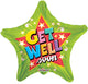 green PR Get Well Green Star 18″ Balloons (Flat count)
