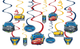 Hanging Swirl Decoration - Disney Cars 3 (12ct) - Amscan