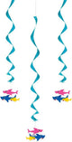 Hanging Swirl Decorations - Baby Shark (3ct) - Unique